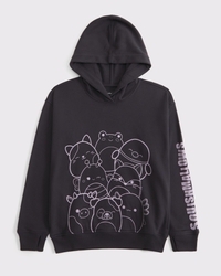 oversized squishmallows graphic popover hoodie