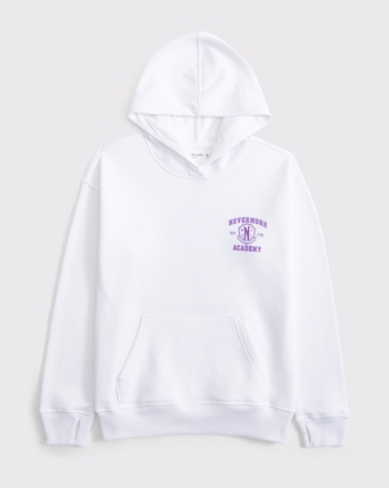 longer-length wednesday graphic popover hoodie from Abercrombie & Fitch - $42.45 (39% off)