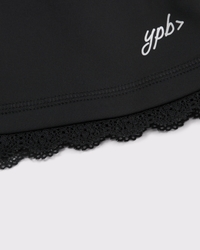 ypb lace-trim mockneck full-zip