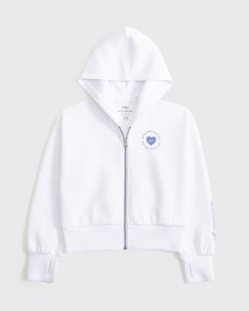 ypb neoknit graphic logo full-zip hoodie from Abercrombie & Fitch - $29.97