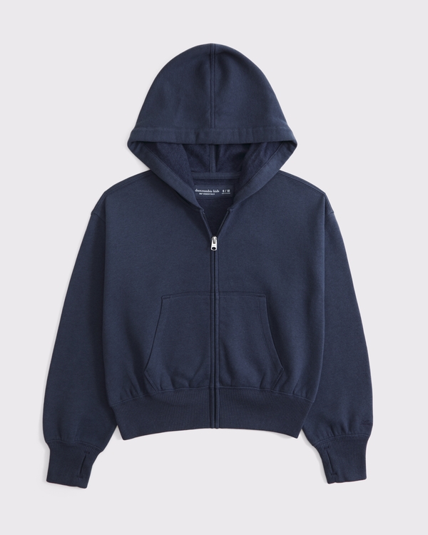 essential full-zip hoodie, Sapphire view 1
