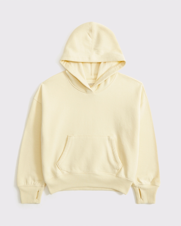 essential popover hoodie, Light Yellow view 1