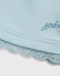 ypb lace-trim mockneck full-zip