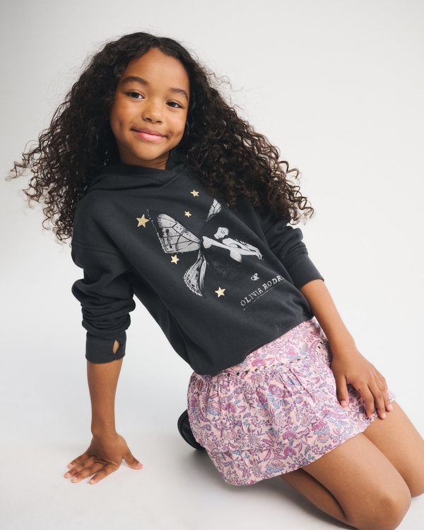 oversized olivia rodrigo graphic popover hoodie