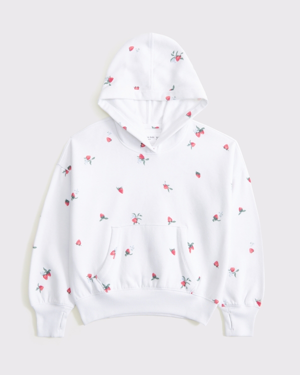 essential popover hoodie, White Pattern view 1
