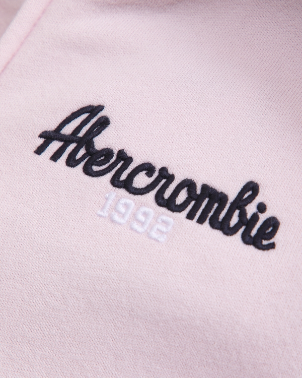 slim logo full-zip hoodie