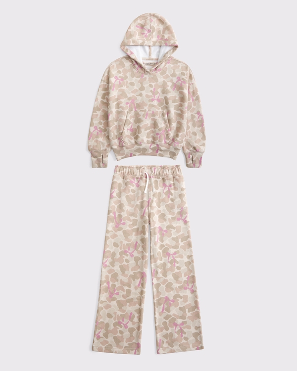 essential fleece popover set, Light Brown Camo view 1