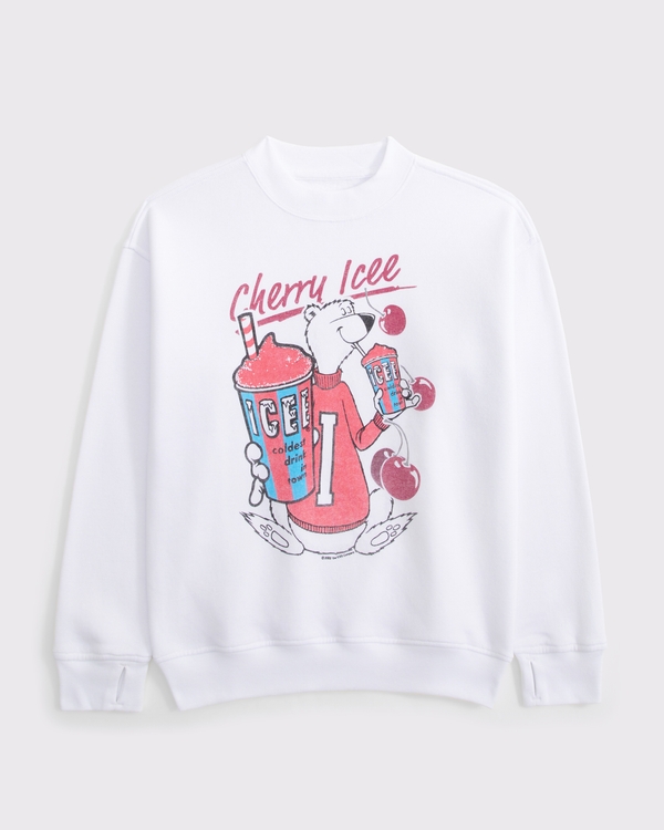 icee graphic sweatshirt, White view 2