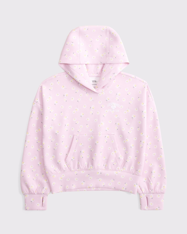 ypb logo popover hoodie, Light Pink Pattern view 1