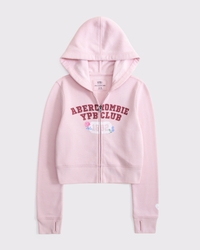 ypb graphic logo full-zip hoodie