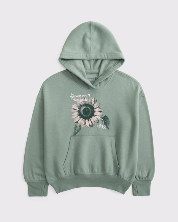logo popover hoodie, Cool Sage view 1