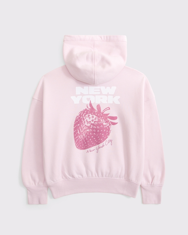 logo popover hoodie, Pale Lilac view 1