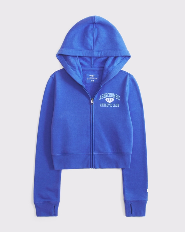 ypb graphic logo full-zip hoodie, Violet Blue view 1