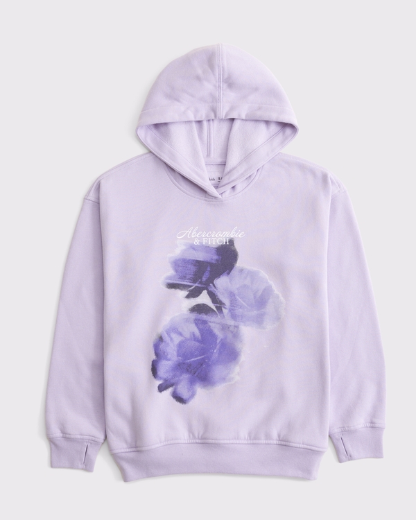graphic logo hoodie, Lavender Haze view 1