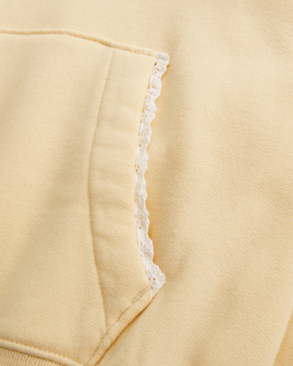 elevated popover hoodie, Sunny Yellow view 2