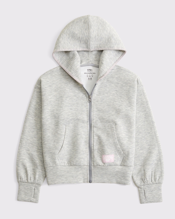ypb neoknit full-zip hoodie, Light Gray view 1