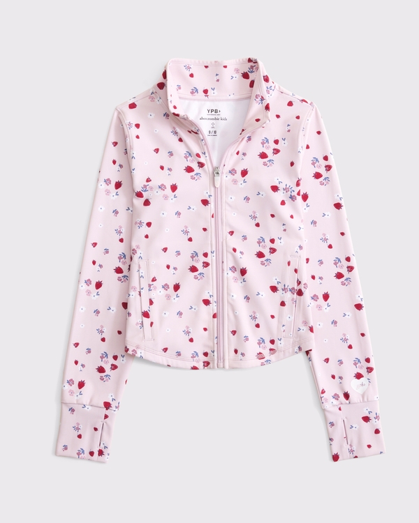 ypb mockneck full-zip, Light Pink Pattern view 1