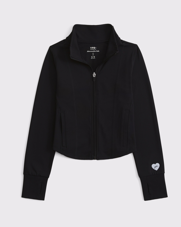 ypb mockneck full-zip, Black view 1