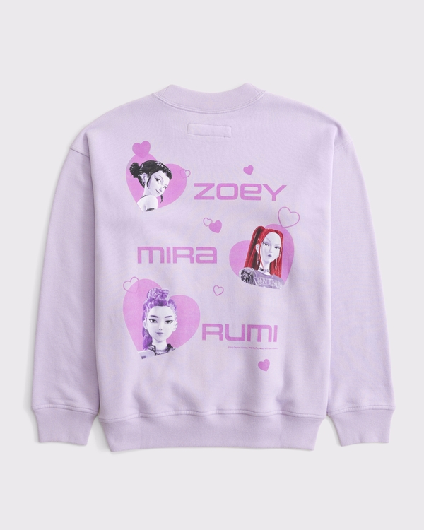 kpop demon hunters graphic crew, Lavender Haze view 1