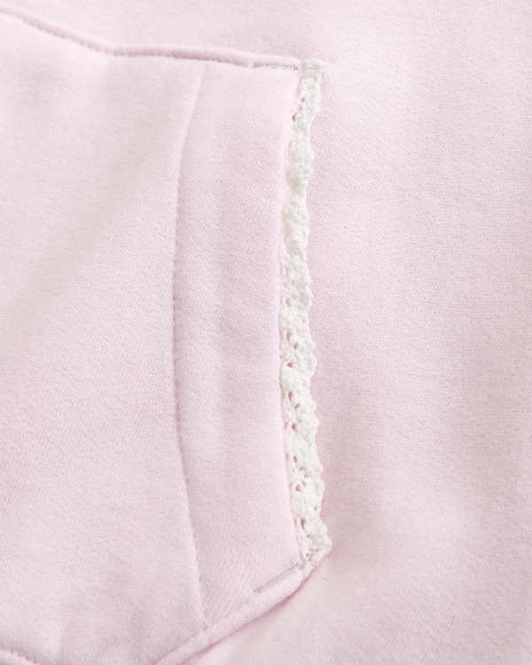 essential full-zip hoodie and sweatpant set, Pale Pink view 2