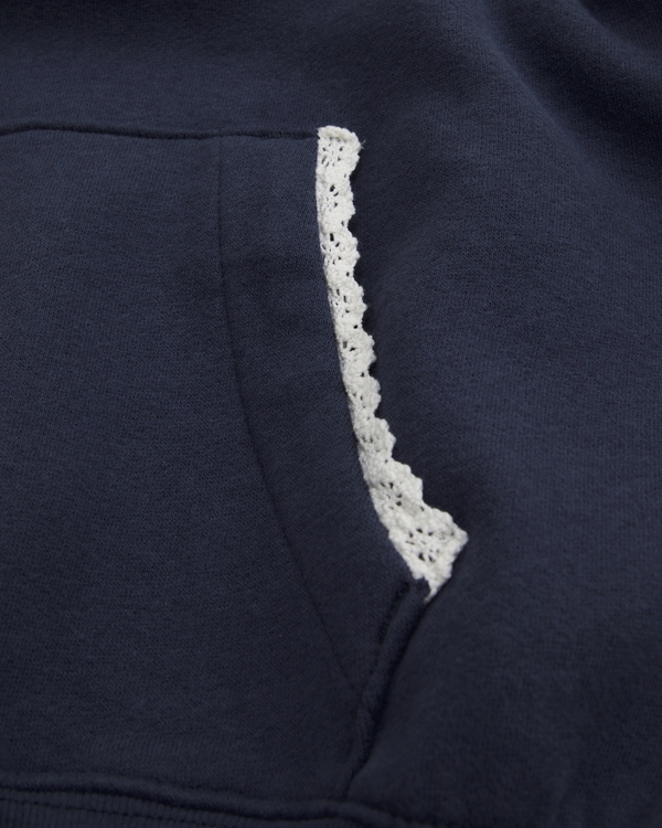 essential popover and wide leg sweatpants set, Sapphire view 2