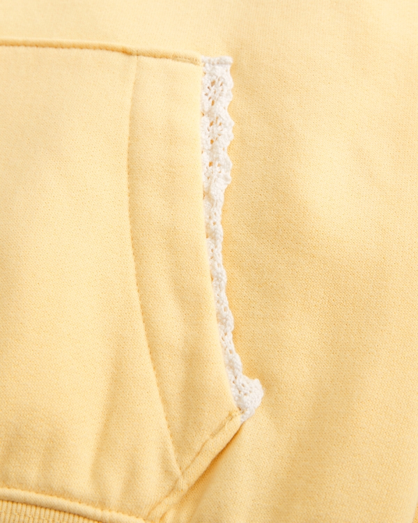 essential popover hoodie and sweatpant set, Sunny Yellow view 2