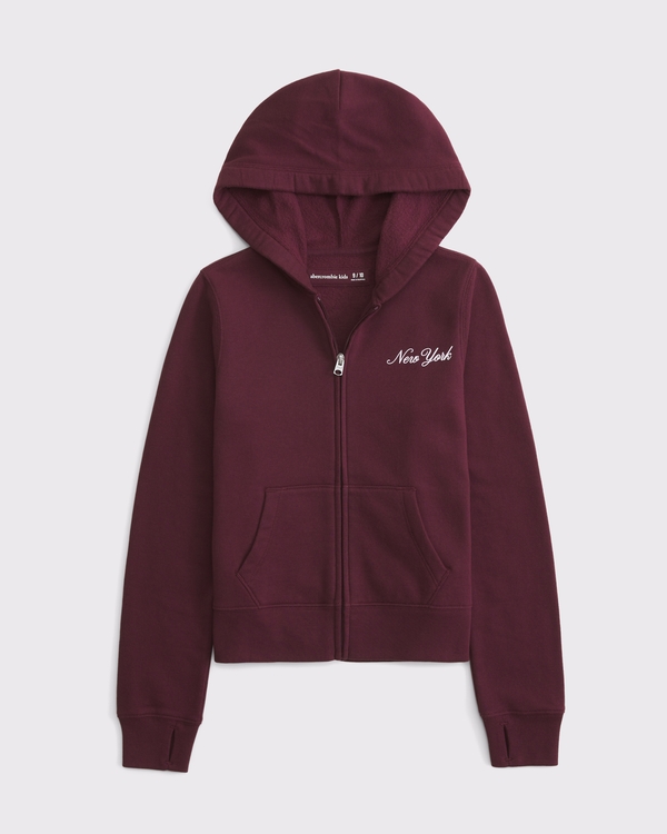 new york slim full-zip hoodie