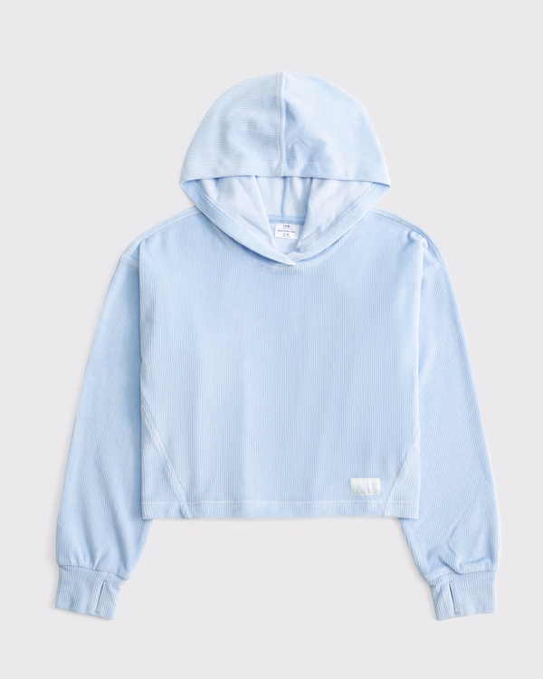 ypb velour rib popover hoodie