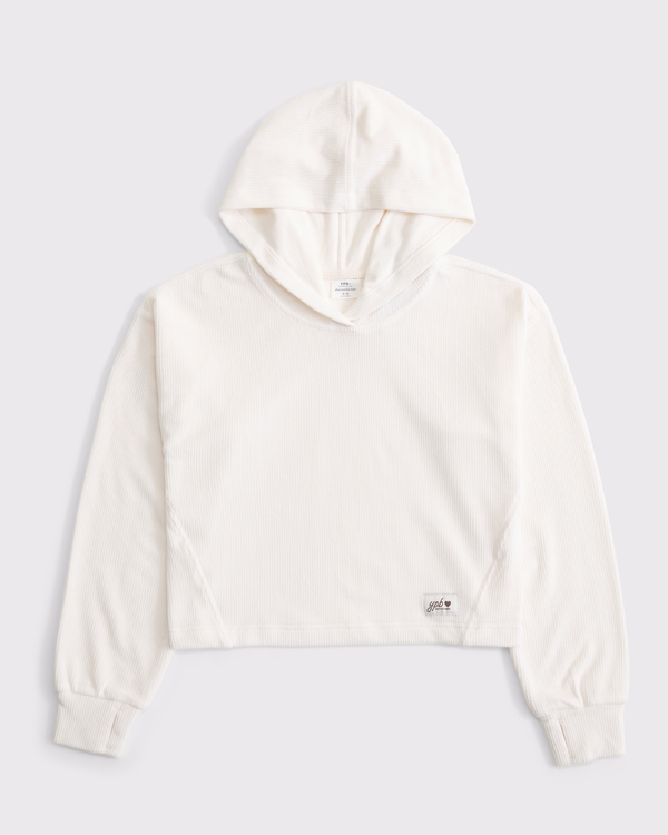 ypb velour rib popover hoodie