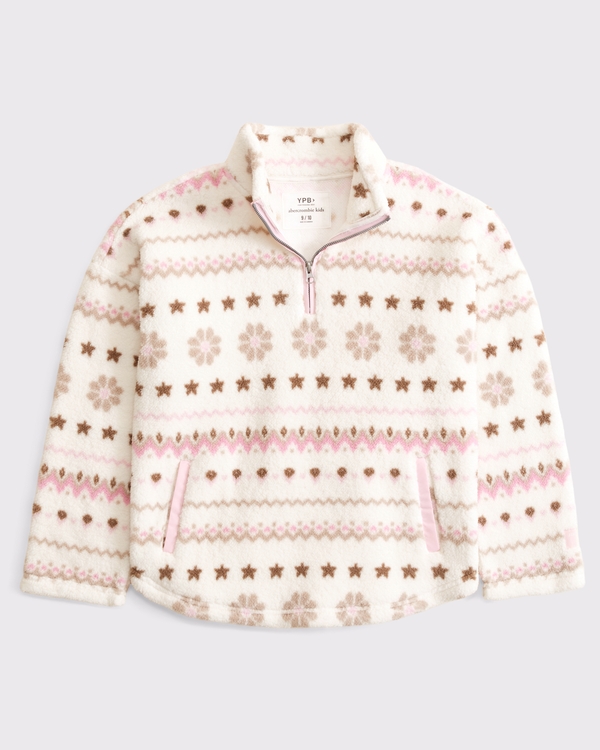 ypb sherpa quarter-zip sweatshirt