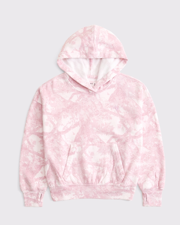 essential popover hoodie, Light Pink Camo view 1