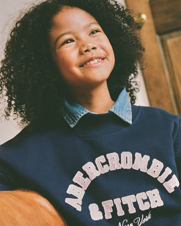 logo mock neck sweatshirt, Deep Navy view 1