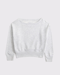 essential off-the-shoulder sweatshirt