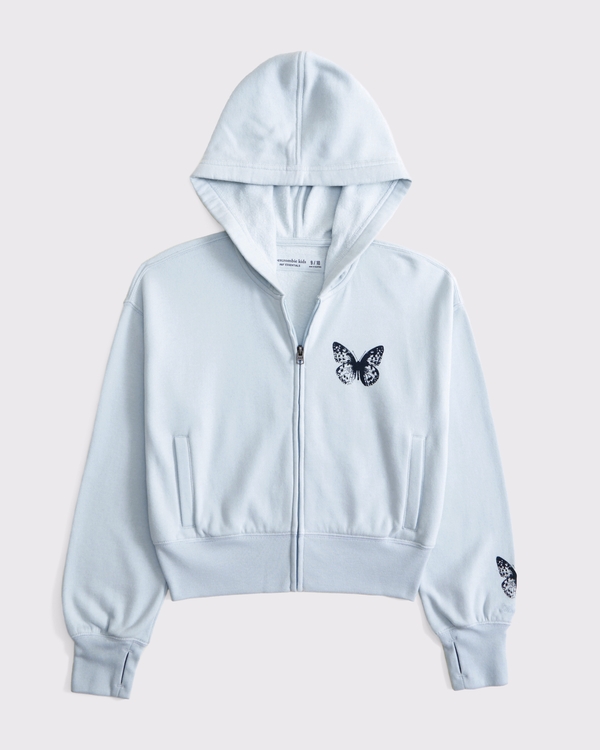 essential full-zip hoodie, Ballet Blue view 1