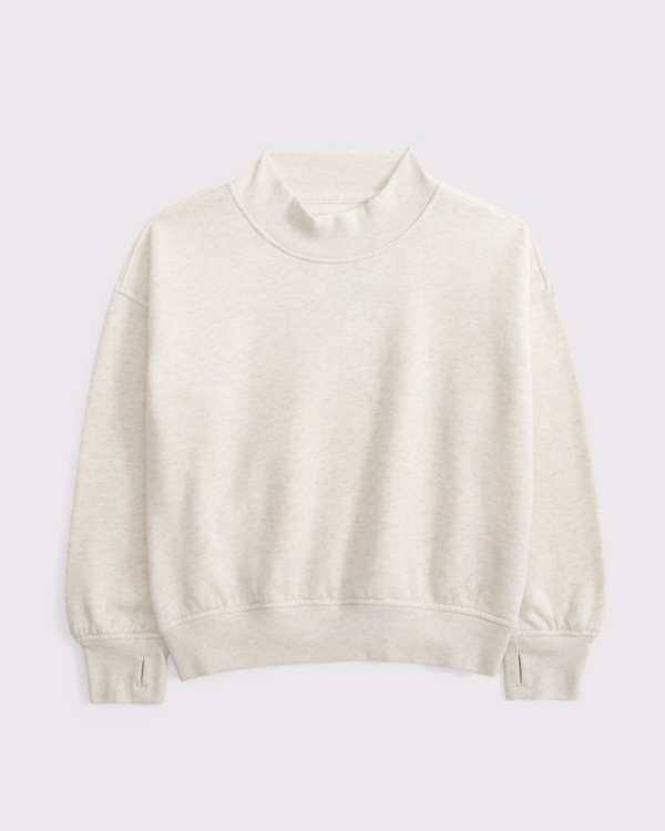 essential mockneck, Oatmeal view 1