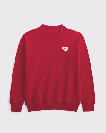 ypb longer-length graphic crew sweatshirt