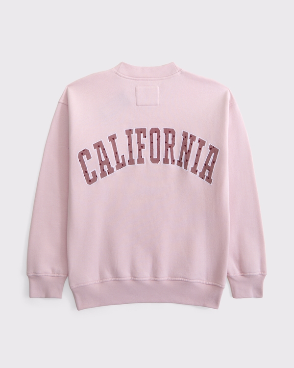 ypb longer-length graphic crew sweatshirt, Pale Lilac view 2