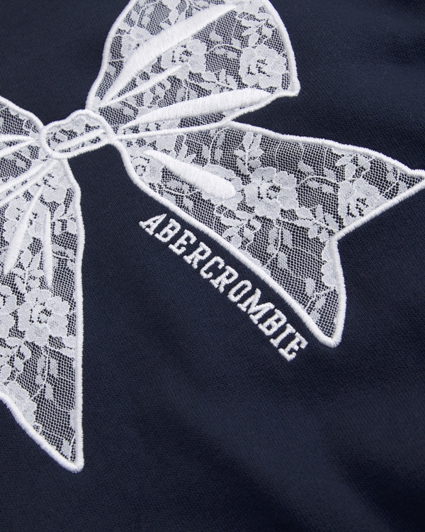 essential embroidered logo hoodie, Sapphire view 2