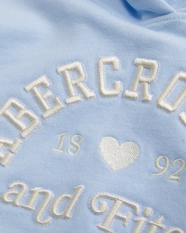 essential embroidered logo hoodie, Pale Blue view 2