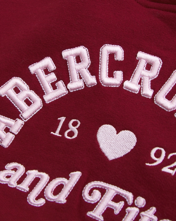 essential embroidered logo hoodie, Dark Red view 2