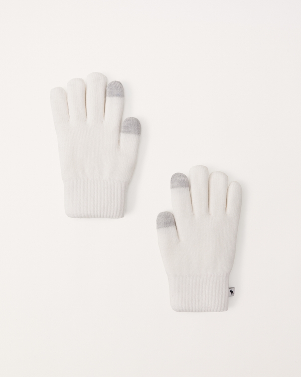 tech gloves, White