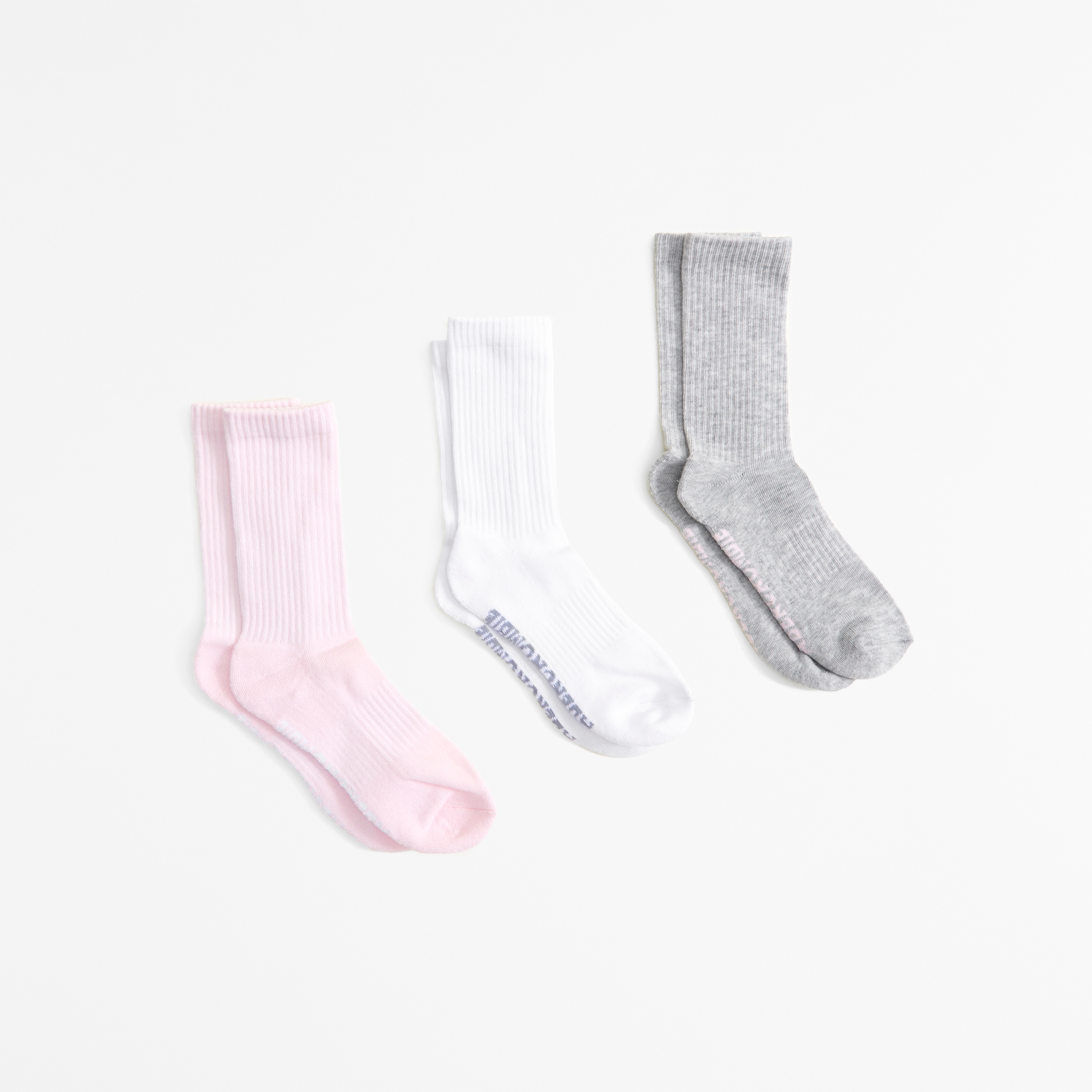 Abercrombie & Fitch Kids' 3-pack Crew Socks