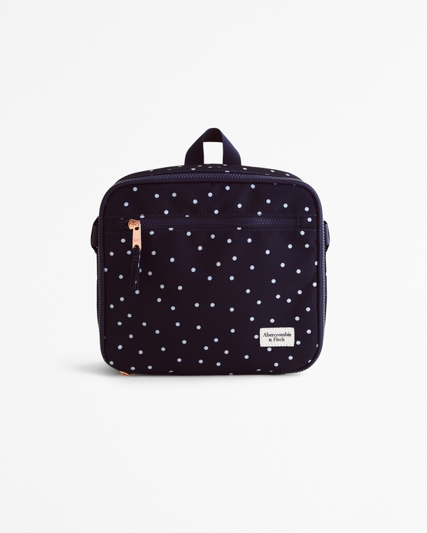 lunchbox, Navy Polka Dot