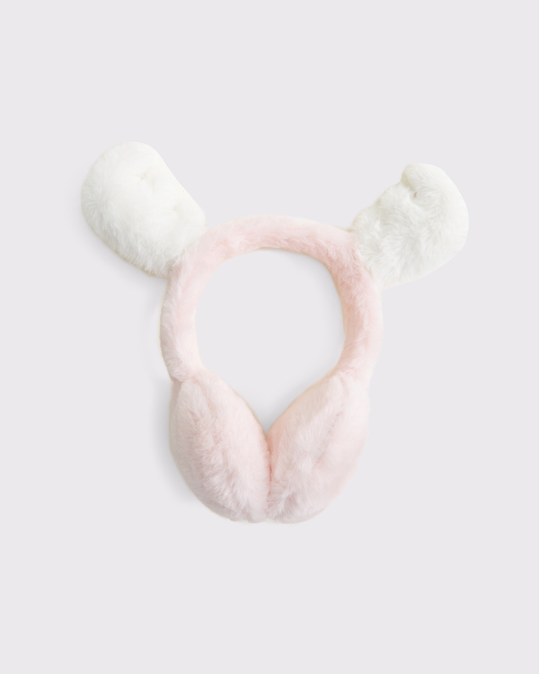 antler earmuffs, Light Pink view 1