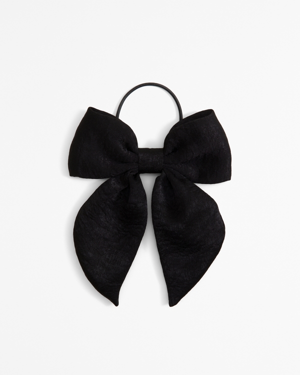 hair bow, Black