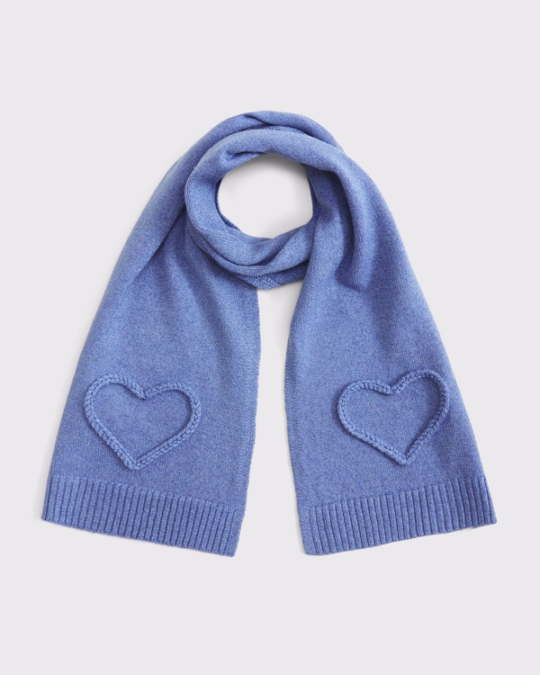 logo scarf, Blue view 1