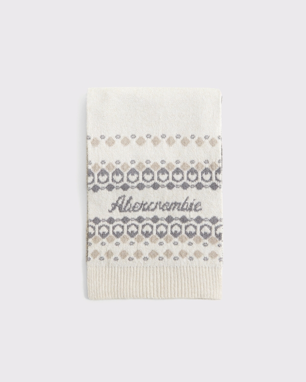 Écharpe à logo, Beige view 2