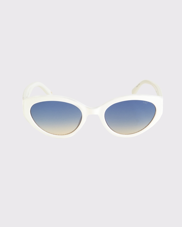 cateye sunglasses, White view 1