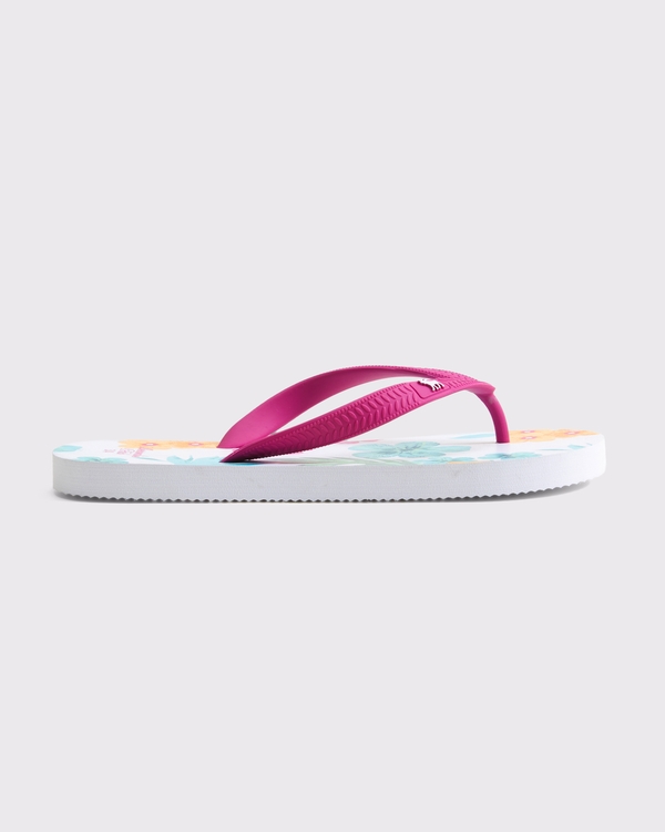 icon flip-flops, White Floral view 2