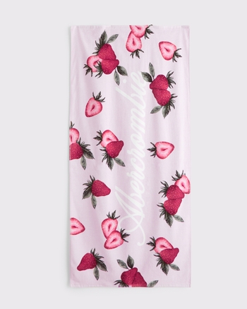 Abercrombie & Fitch pattern logo beach towel